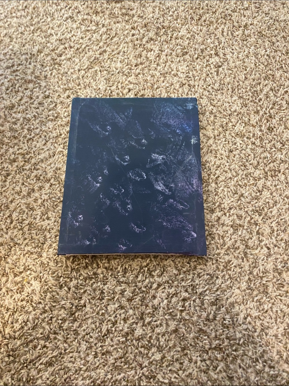 Abstract Dark Canvas with Subtle Purple Highlights